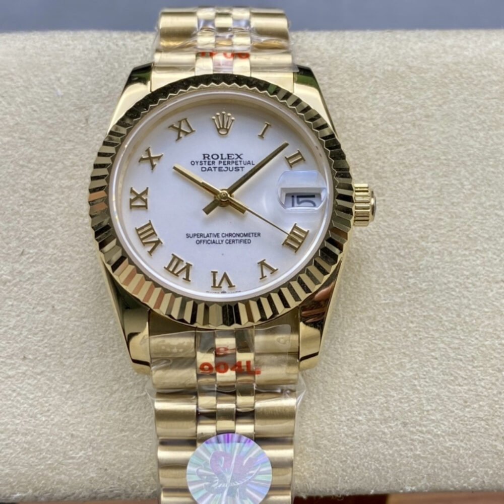 Rolex Lady Datejust Gold White Dial 31mm 279178 0030