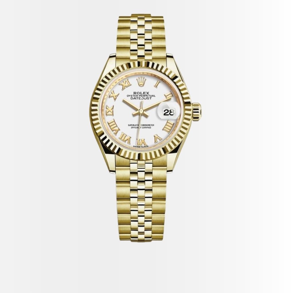Rolex Lady Datejust Gold White Dial 31mm 279178 0030