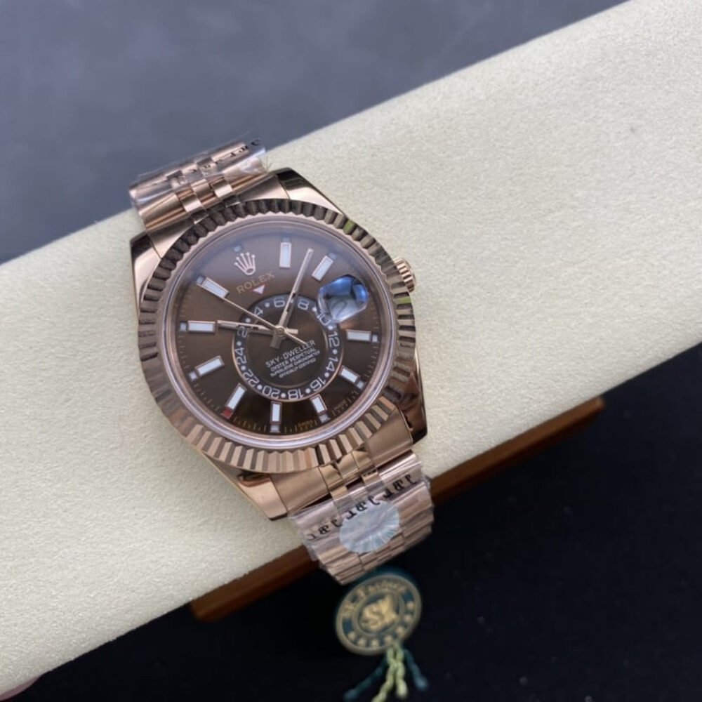 Rolex Sky Dweller Oyster Everose Gold Chocolate Dial 42mm 336935 0002