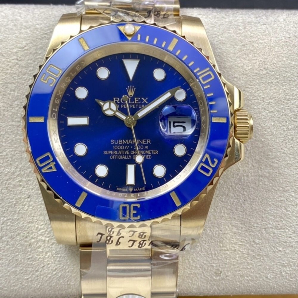 Rolex Submariner Date Blue Dial 18k Yellow Gold 41mm 126618IB 0002