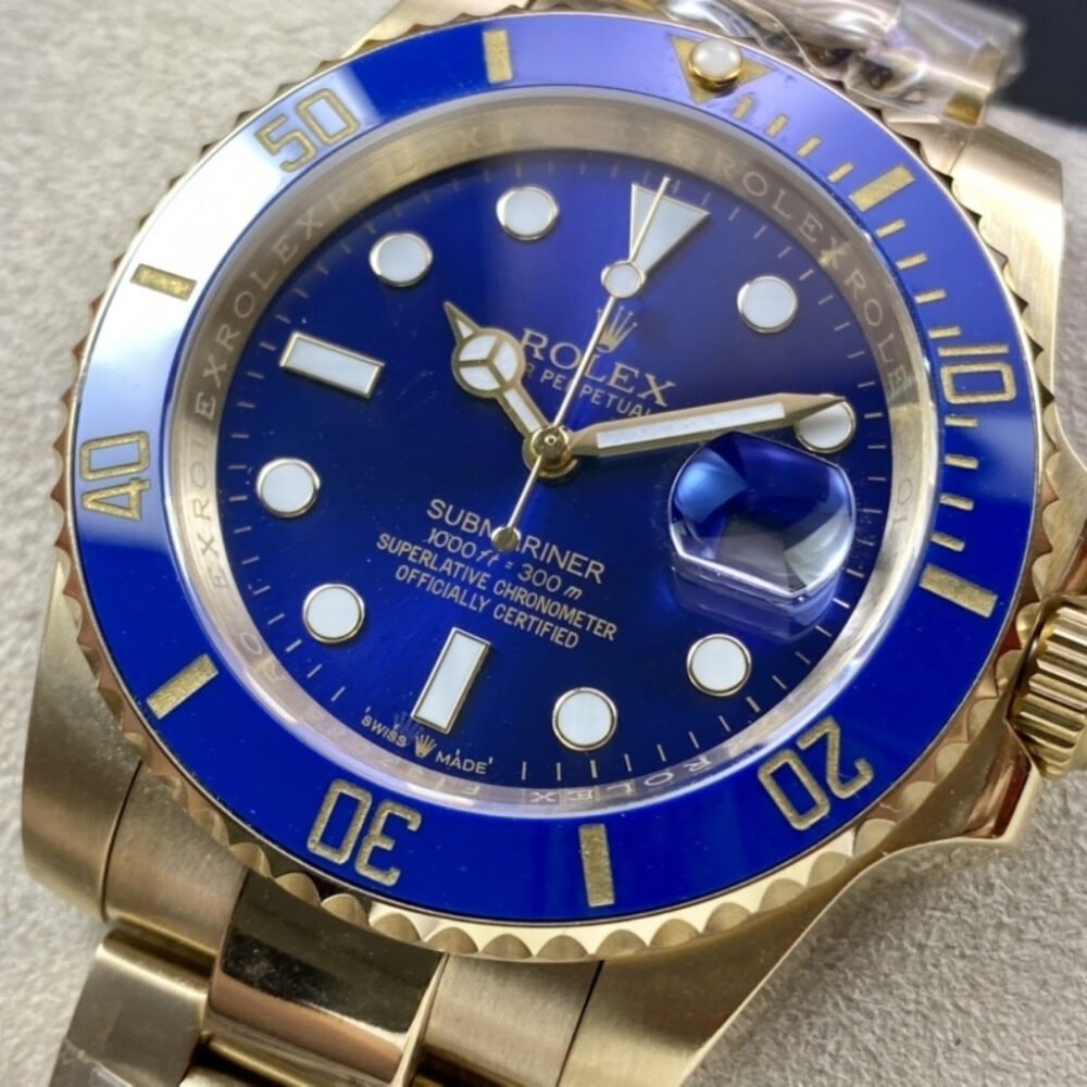 Rolex Submariner Date Blue Dial 18k Yellow Gold 41mm 126618IB 0002