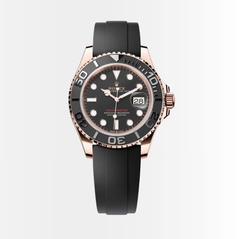 Rolex Yacht Master Oyster Black Dial And Everose Gold 40mm 126655