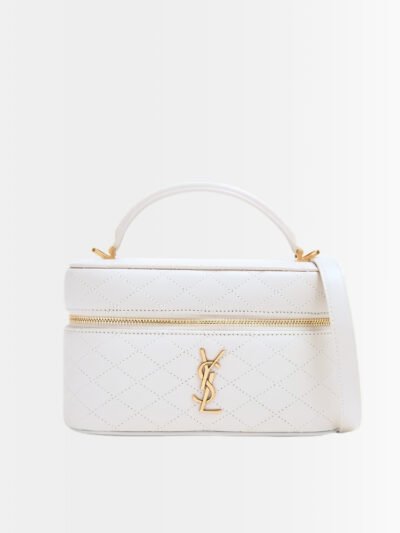 Saint Laurent Gaby Mini Vanity Bag White 18cm 7667311EL079207
