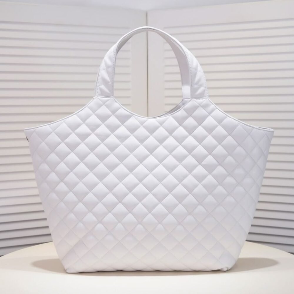 Saint Laurent Icare Maxi Shopping Bag White 50Cm