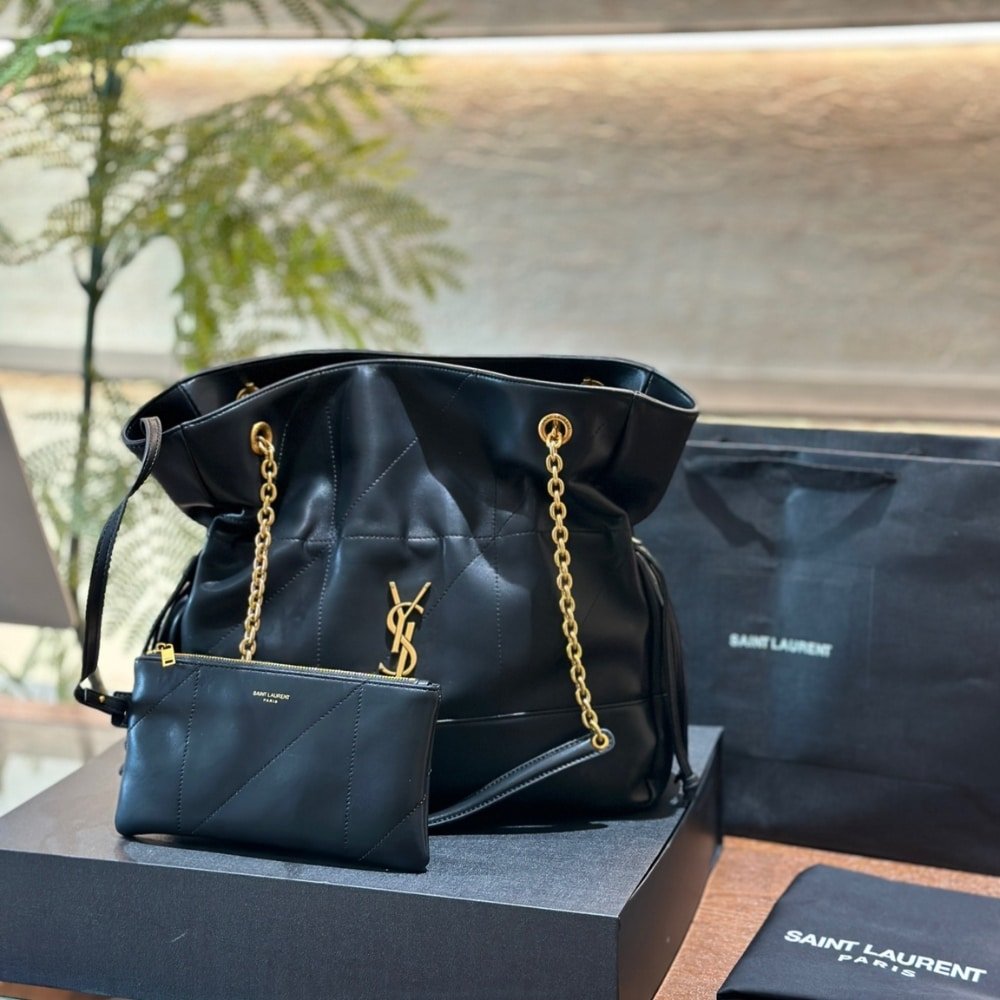 Saint Laurent Jamie Medium Shopping In Black 34cm 809824AAB321000