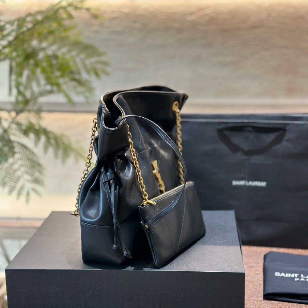 Saint Laurent Jamie Medium Shopping In Black 34cm 809824AAB321000