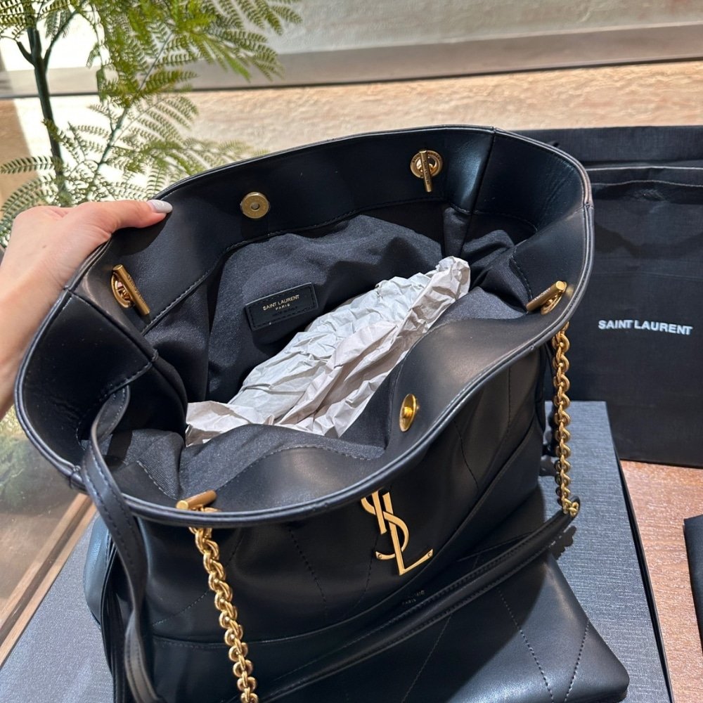 Saint Laurent Jamie Medium Shopping In Black 34cm 809824AAB321000