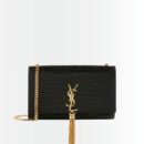 Saint Laurent Kate Shoulder Bag Black 24Cm 354119DND0J1000