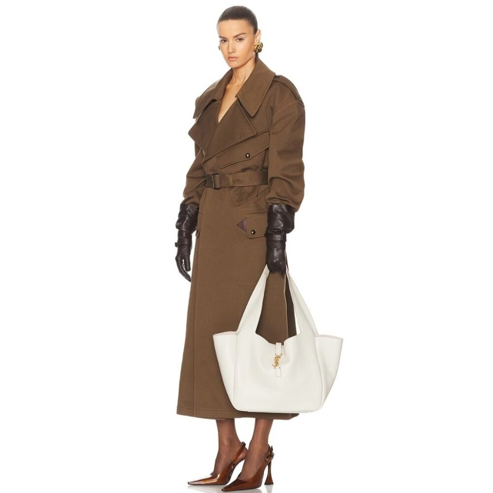 Saint Laurent Le 5 à 7 Bea Bag White 50cm 763435AADDG