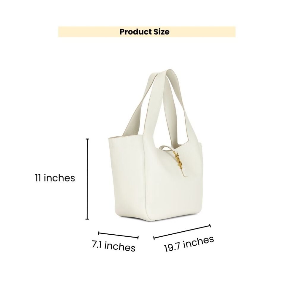 Saint Laurent Le 5 à 7 Bea Bag White 50cm 763435AADDG