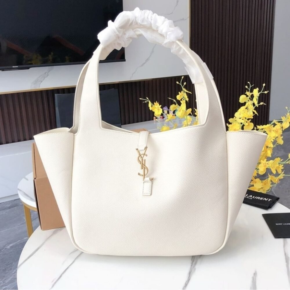 Saint Laurent Le 5 à 7 Bea Bag White 50cm 763435AADDG
