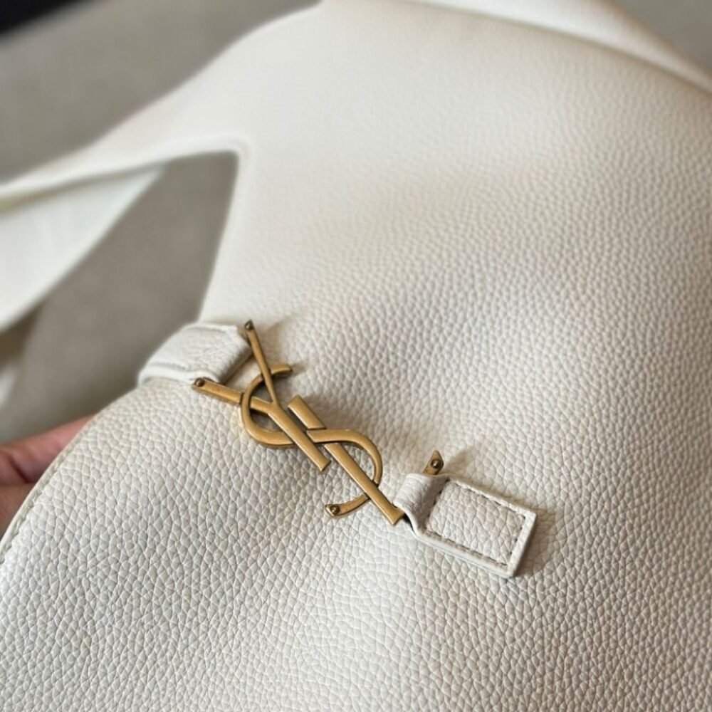 Saint Laurent Le 5 à 7 Bea Bag White 50cm 763435AADDG