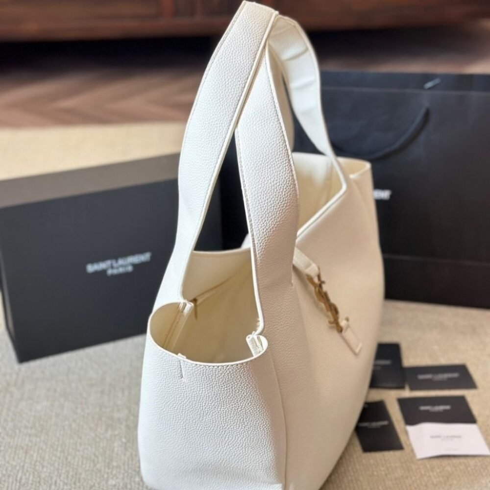 Saint Laurent Le 5 à 7 Bea Bag White 50cm 763435AADDG