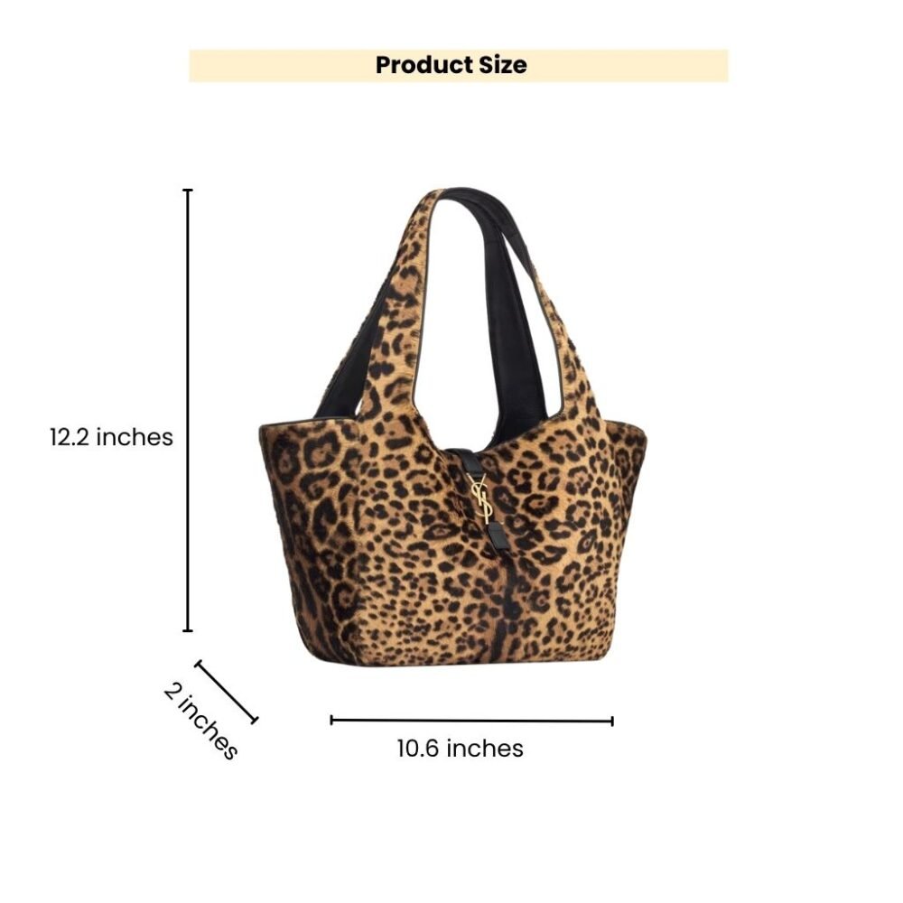 Saint Laurent Le 5 À 7 Bea In Leopard 31cm 763435AAD0N2063
