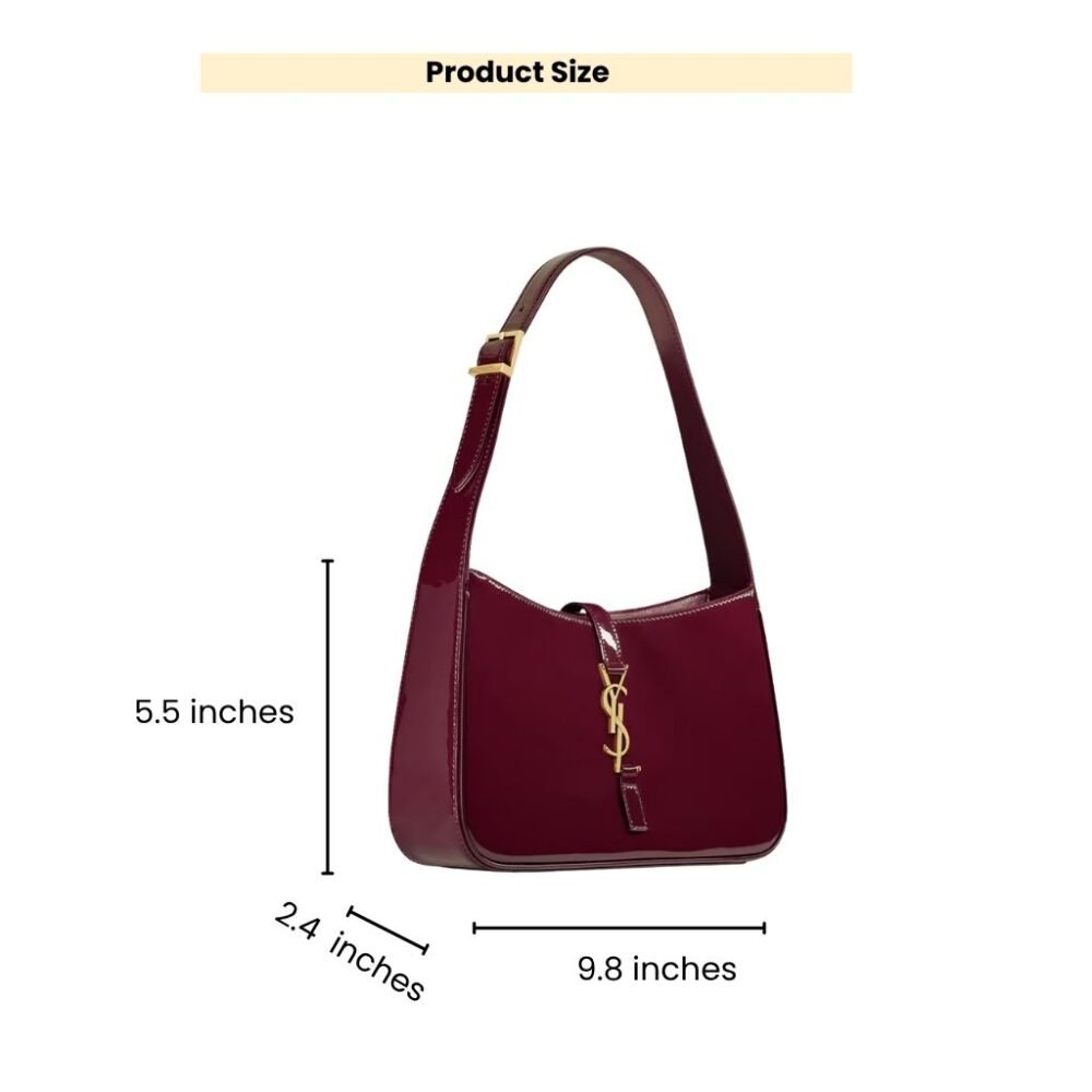 Saint Laurent Le 5 À 7 Dark Red Wine 25cm 657228B870W6413