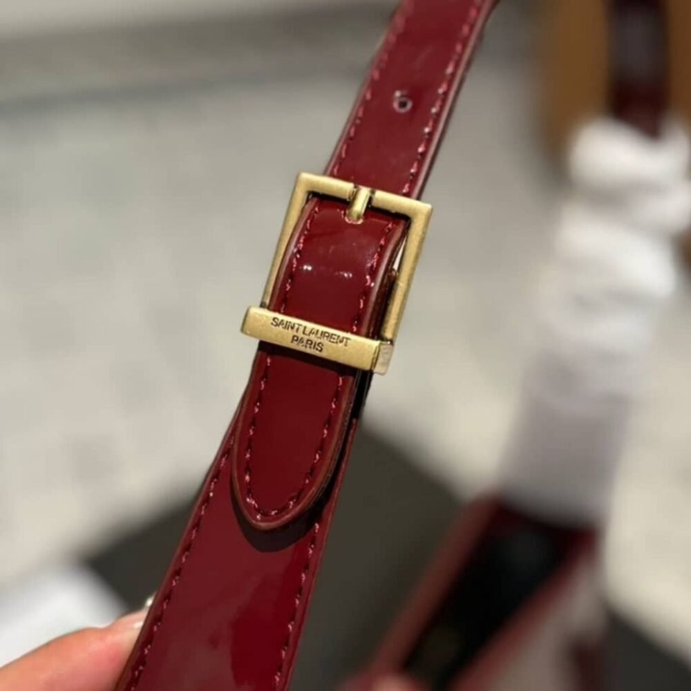 Saint Laurent Le 5 À 7 Dark Red Wine 25cm 657228B870W6413
