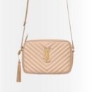 Saint Laurent Lou Camera Bag In Quilted Leather Beige Gold 23Cm 612544DV7072721