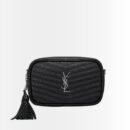 Saint Laurent Lou Camera Bag In Quilted Noir Leather Black 18Cm