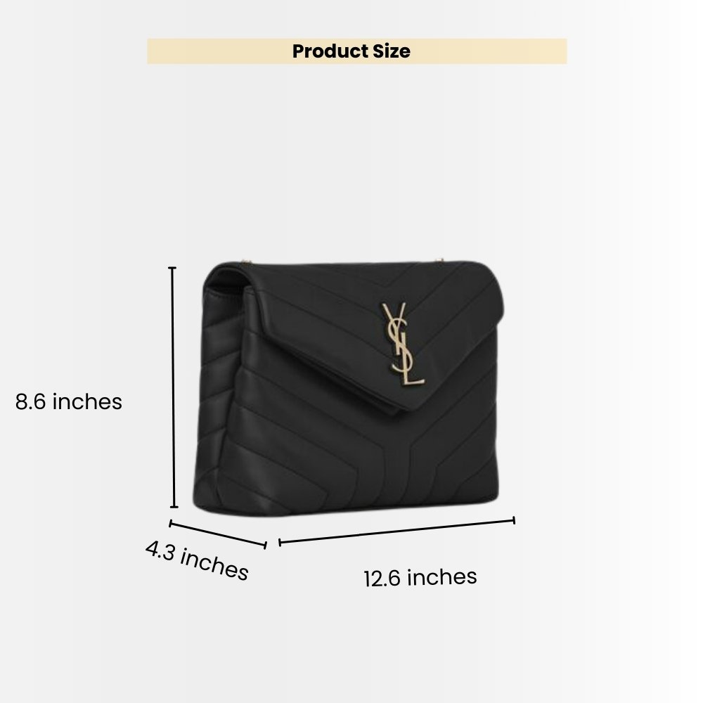 Saint Laurent Loulou Medium Black 32cm 574946DV7271000