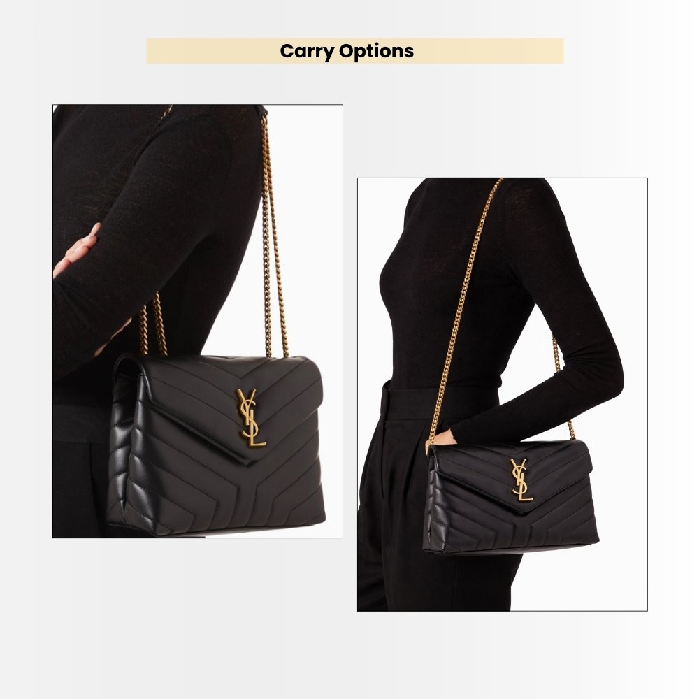 Saint Laurent Loulou Medium Black 32cm 574946DV7271000