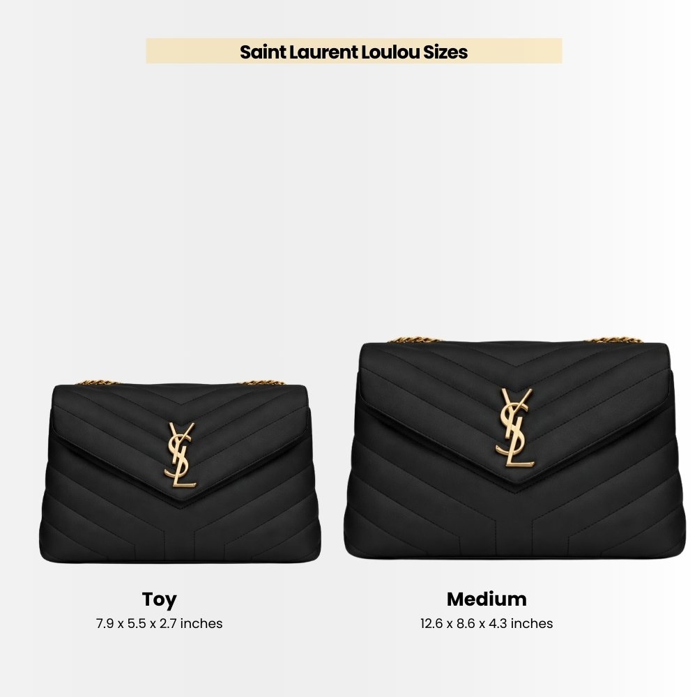 Saint Laurent Loulou Medium Black 32cm 574946DV7271000