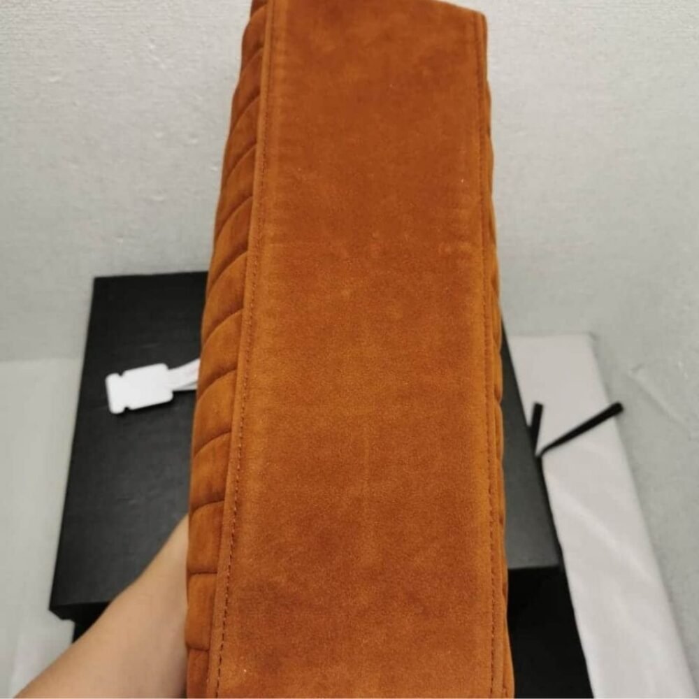 Saint Laurent Loulou Medium In Suede Cinnamon Brown 31Cm 5749461U8C77761