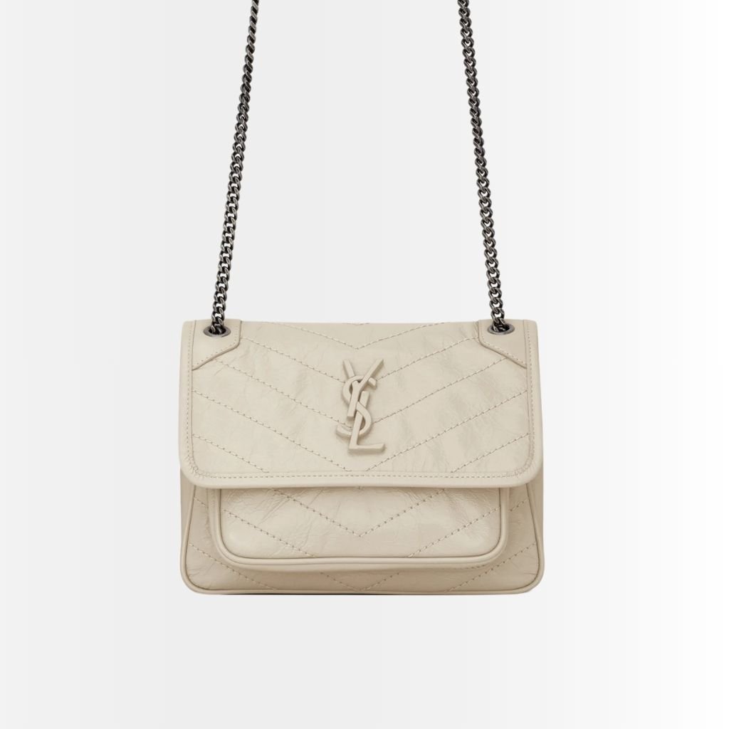 Saint Laurent Niki Baby In Vintage White 21Cm 6331600EN049207