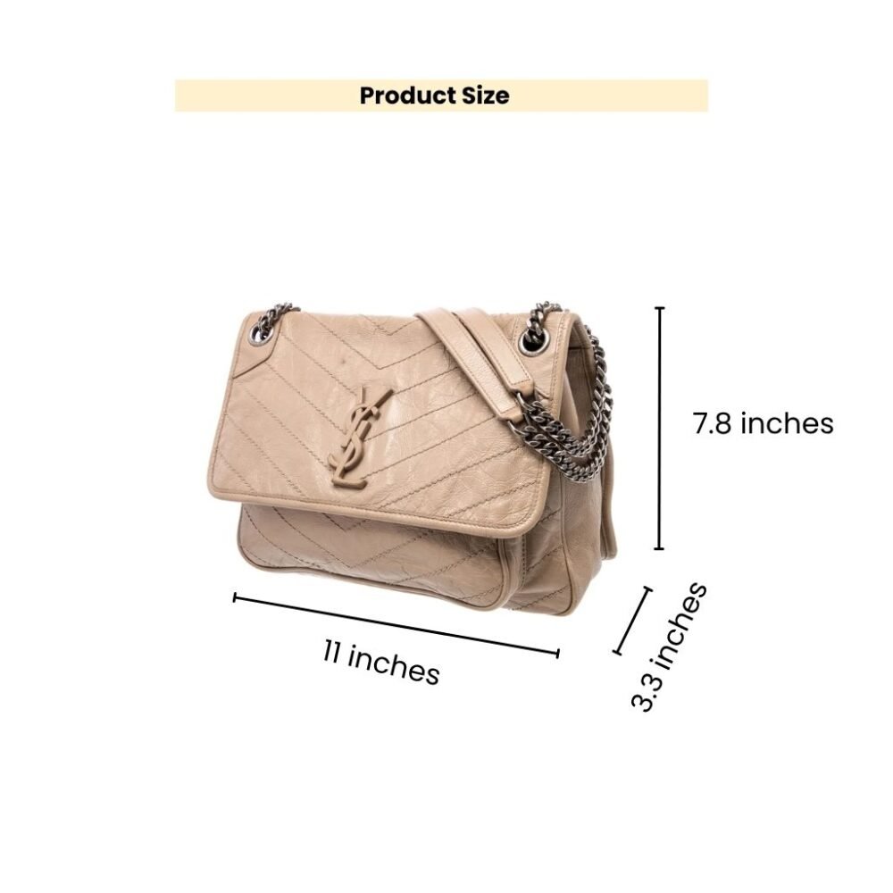 Saint Laurent Niki Medium In Vintage Beige 28cm