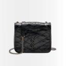Saint Laurent Niki Mini Vintage Leather Chain Wallet Black 19Cm 583103 0EN04 1000