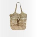 Saint Laurent Raffia Icare Tote Bag Naturel And Brown Gold 45Cm 772191GAAEK2063