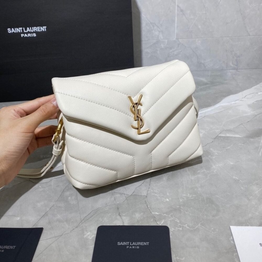 Saint Laurent Toy Loulou White 20cm 678401DV7079207