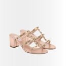 Valentino Garavani Rockstud Slide Sandal Beige 7W2S0C47Vod P45