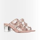 Valentino Garavani Rockstud Slide Sandal In Dusty Pink 2W0S0C47NGU V6L